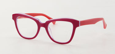 Women Access Eyeglasses: London Fuchsia/Red - SpecSMART Eye Clinic (Diagonal View)